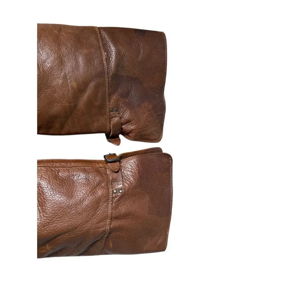 Frye Over The Knee‎ Western Leather Boots size 8 B  Brown